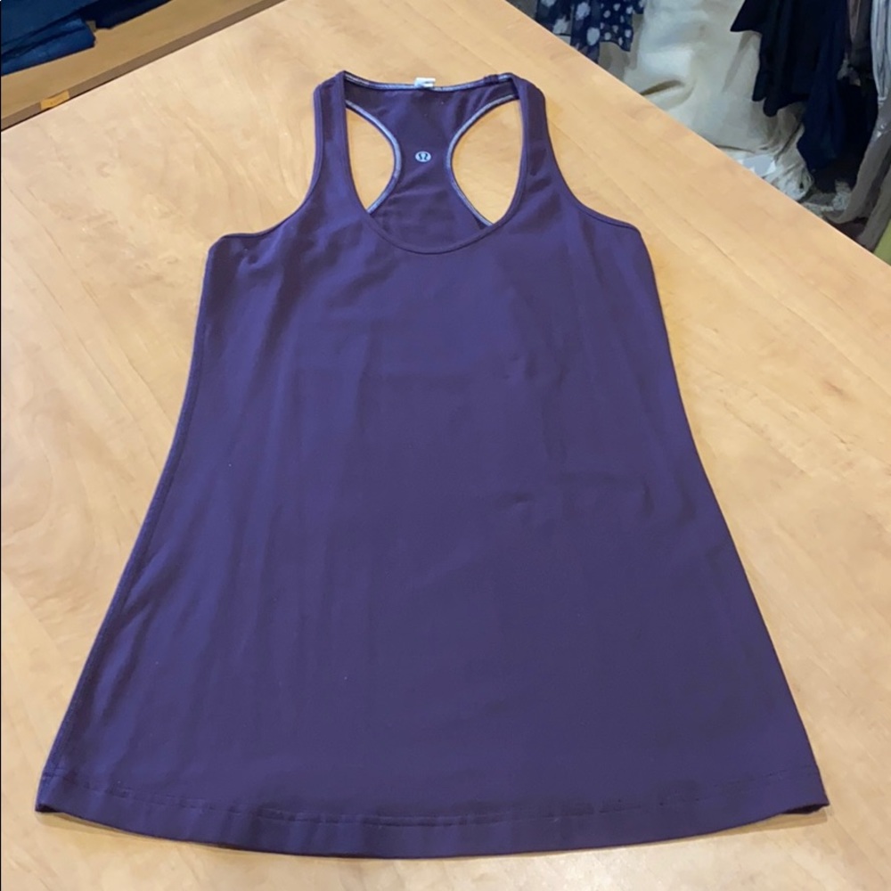 Lululemon yoga racer back tank sz 8